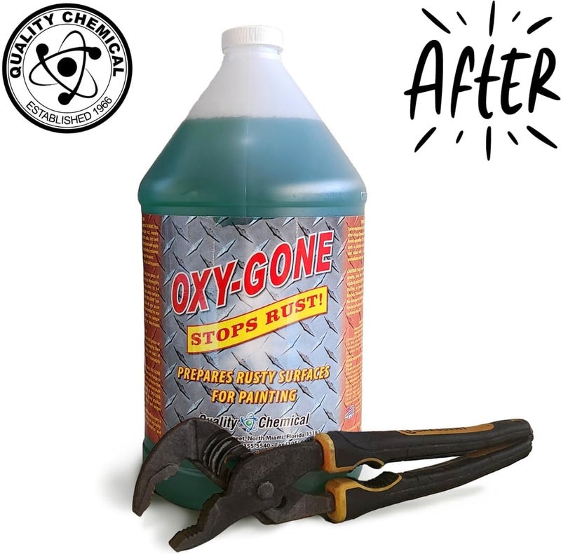 Quality Chemical Oxy-Gone Rust Remover and Metal Treatment - Rust Reformer, Rust Remover, Metal Rust Remover, Rust Neutralizer for Metal, Rust Converter, Remover, Rust Remover - 128 oz (COMBO) - Image 4